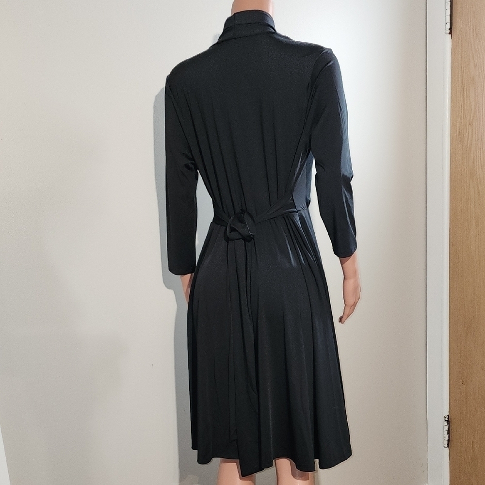 Chic Black Long Sleeve Dress - Picture 4 of 9